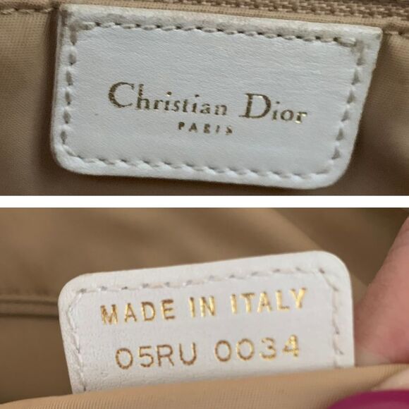 Christian Dior White and Gold Monogram Tote Bag Vintage - Picture 3 of 16